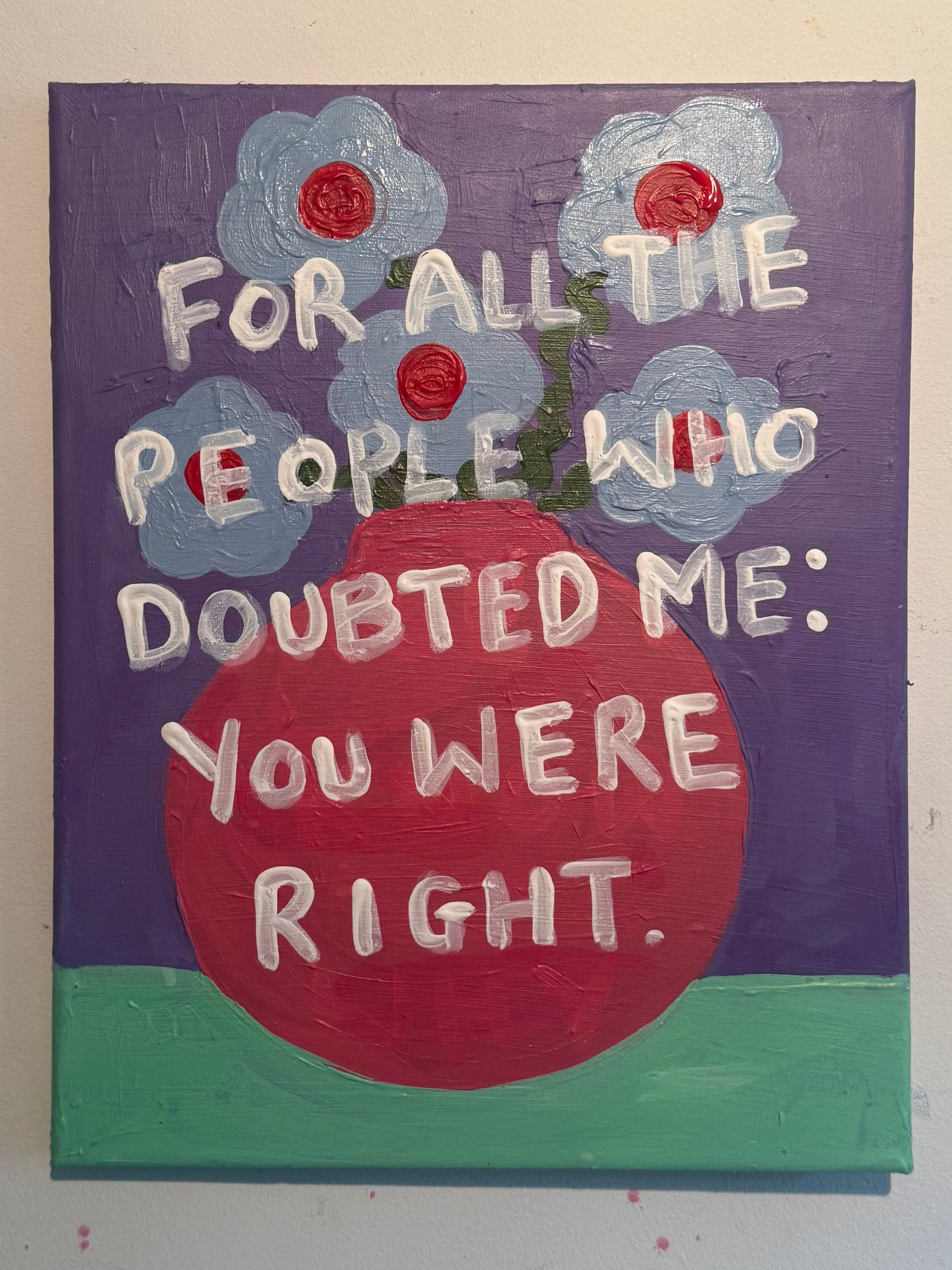 You Were Right
